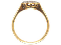 Edwardian 18ct Gold & Platinum Diamond Daisy Cluster Ring