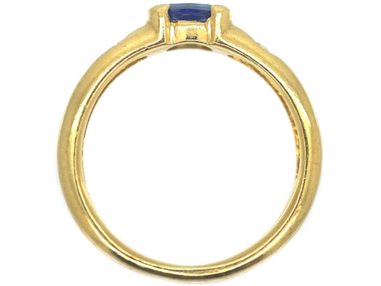 18ct Gold, Sapphire & Diamond Ring