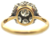 18ct Gold Large Diamond Cluster Ring