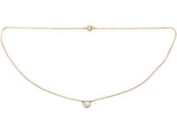 Edwardian 15ct Gold Chain with Baroque Pearl Necklace