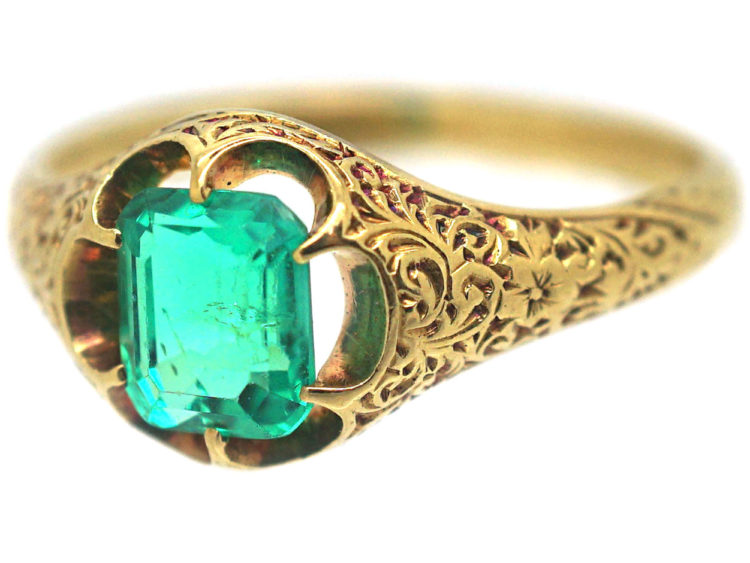 Victorian 18ct Gold & Emerald Ring