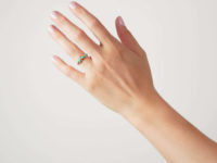 Early Victorian 18ct Gold & Turquoise Forget Me Not Ring