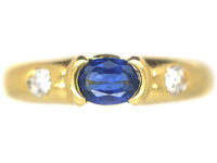 18ct Gold, Sapphire & Diamond Ring