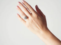 18ct Gold Large Diamond Cluster Ring