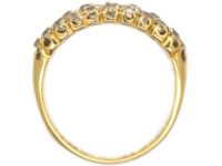Victorian 18ct Gold & Diamond Boat Shaped Ring
