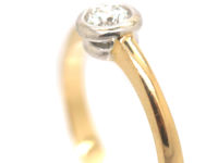 14ct Gold & Diamond Solitaire Ring