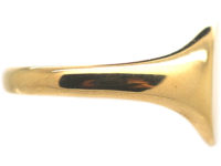 Art Deco 18ct Gold Plain Signet Ring