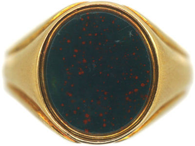 Victorian 18ct Gold & Bloodstone Ring