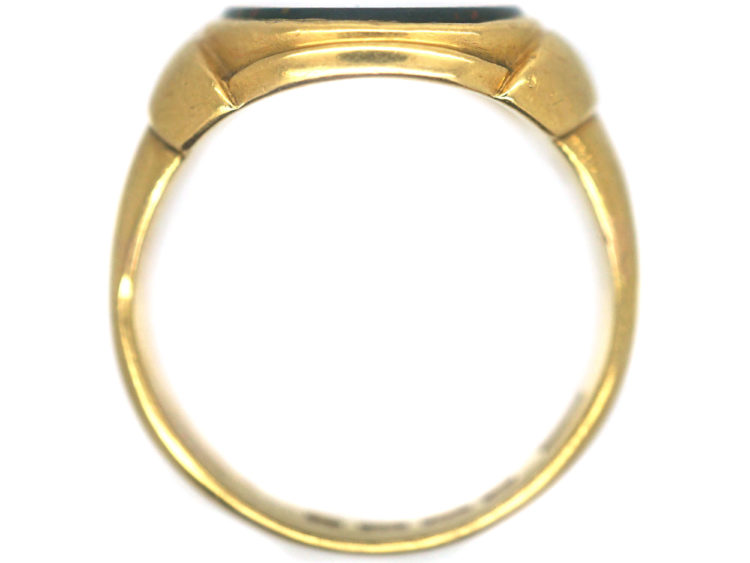 Victorian 18ct Gold Signet Ring set with a Bloodstone