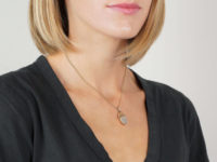 Edwardian 15ct Gold Heart Pendant Set With Natural Split Pearls & a Diamond
