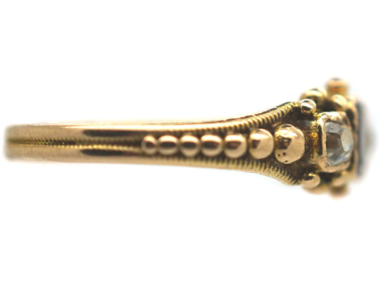 Regency 15ct Gold, Almandine Garnet & Diamond Ring