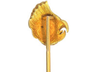 French 18ct Gold Cockerel's Head Tie Pin