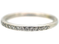 18ct White Gold & Diamond Half Eternity Ring