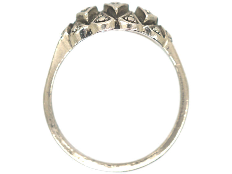 Art Deco Silver & Marcasite Ring