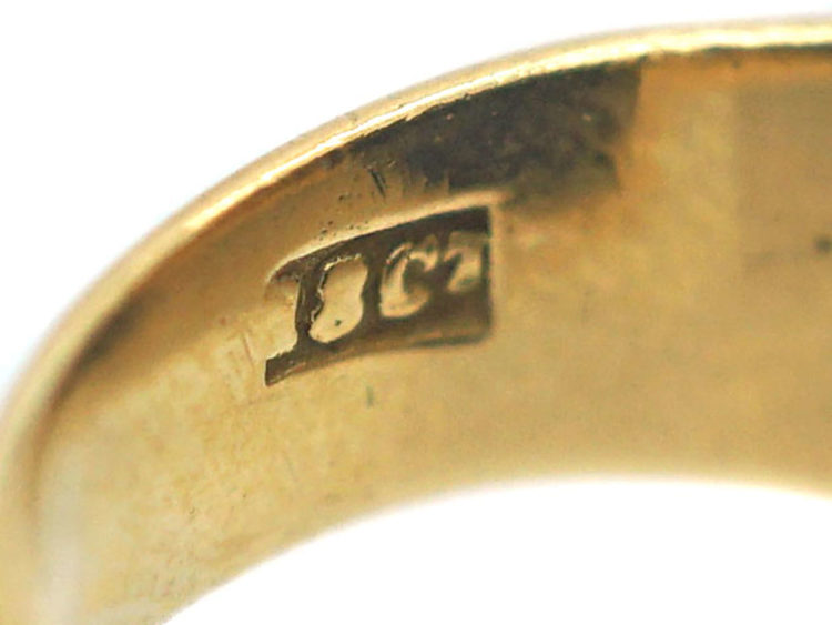 Art Deco 18ct Gold & Lapis Lazuli Signet Ring