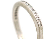 18ct White Gold Tramline Set Diamond Eternity Ring