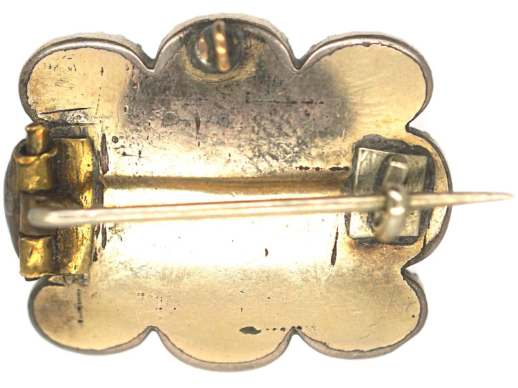 Georgian Amethyst Paste Brooch