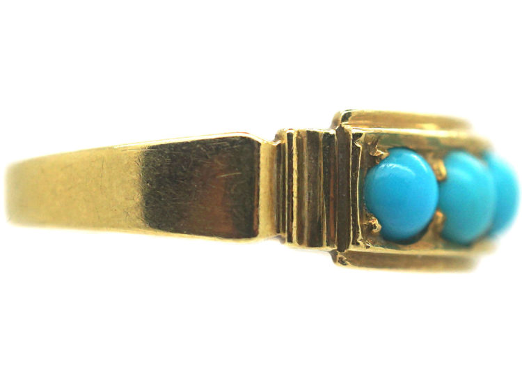 18ct Gold & Turquoise Five Stone Ring