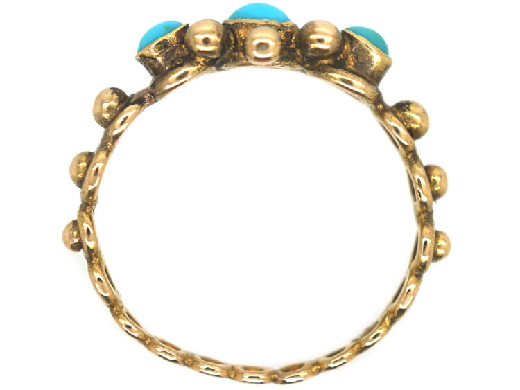 Early Victorian 18ct Gold & Turquoise 