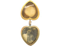 Edwardian Heart Shaped 9ct Gold Locket