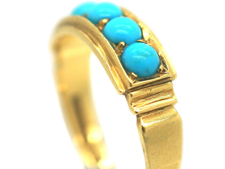 18ct Gold & Turquoise Five Stone Ring