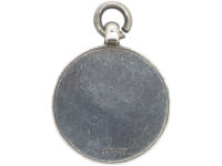 Art Deco Silver & Gold Overlay Pendant with Shield Motif