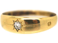 Victorian 18ct Gold Ring set with a Diamond