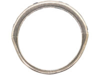 Art Deco 18ct White Gold Sapphire & Diamond Half Eternity Ring