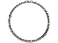 Art Deco Platinum, Sapphire & Diamond Narrow Eternity Ring