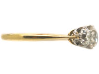 Edwardian 18ct Yellow Gold & Platinum, Three Stone Diamond Ring