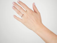 Edwardian 18ct Rose Gold and Platinum Solitaire Diamond Ring with Diamond set Shoulders