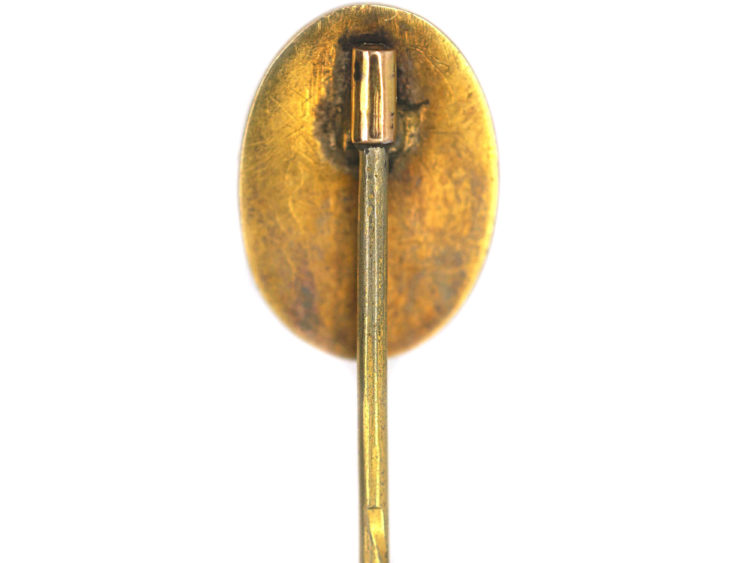 Victorian 15ct Gold Tie Pin set with a Diamond