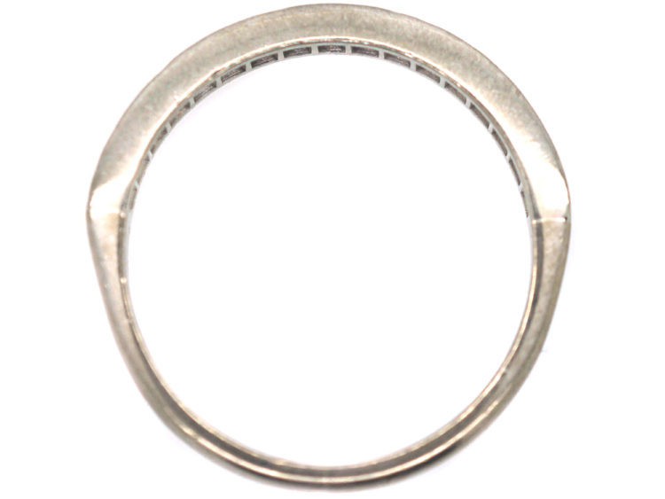 18ct White Gold Tramline Set Diamond Eternity Ring