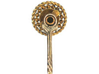 Victorian 15ct Gold & Ruby Round Tie Pin