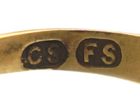 Victorian 18ct Gold Ring set with a Diamond