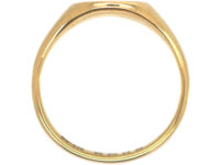 Art Deco 18ct Gold Plain Signet Ring