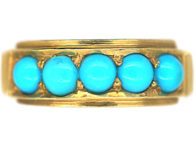 18ct Gold & Turquoise Five Stone Ring