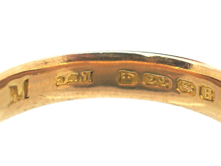 Art Deco 22ct Gold Wedding Ring