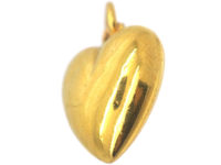 Edwardian 15ct Gold Heart Pendant
