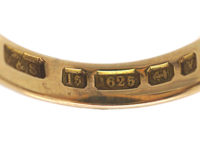 Large Victorian 15ct Gold & Bloodstone Signet Ring