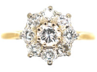 18ct Gold Diamond Daisy Cluster Ring