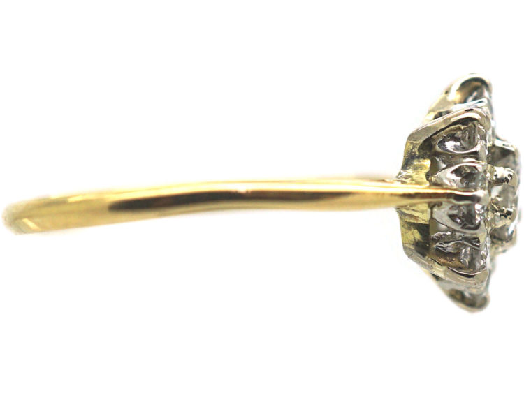 18ct Gold Diamond Daisy Cluster Ring