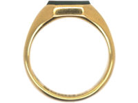 Art Deco 18ct Gold & Bloodstone Signet Ring