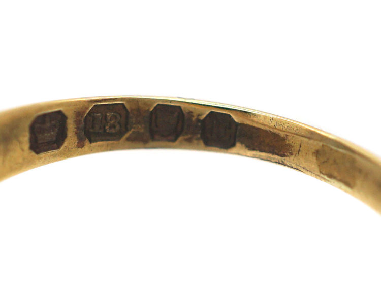Victorian 18ct Gold Ring set with a Diamond