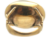 Georgian 18ct Gold & Carnelian Ring with Intaglio of Racehorse