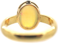 Art Deco 18ct Gold Ring set with an Opal
