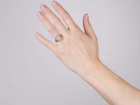 Victorian 18ct Gold Diamond Cluster Ring