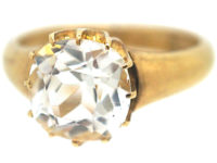 Victorian 18ct Gold & Rock Crystal Ring