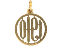 18ct Gold & White Enamel 1910 pendant by Cartier