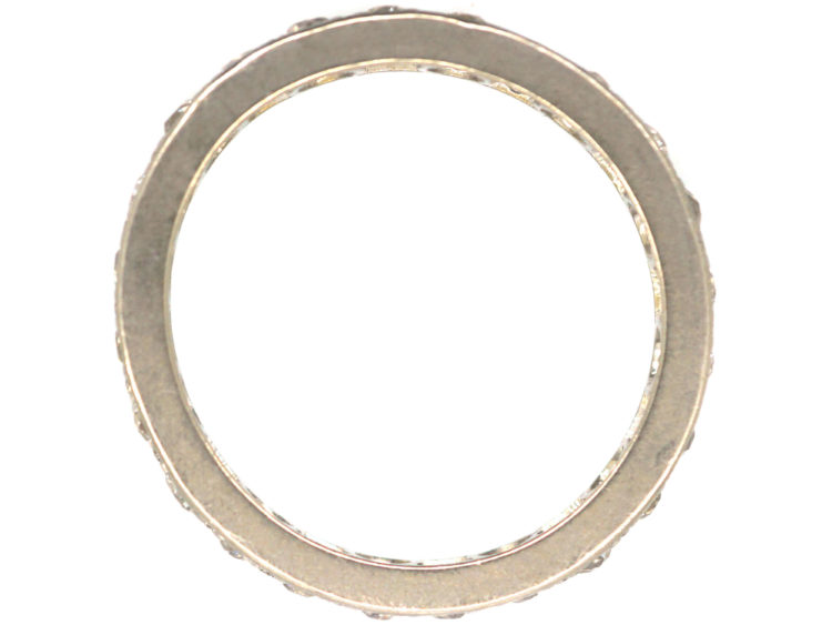 Art Deco 18ct White Gold & Diamond Eternity Ring
